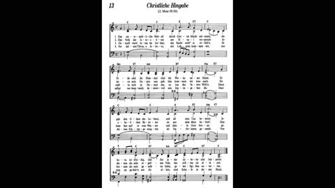 Christliche Hingabe (Lied 13 aus Singt Jehova Loblieder)