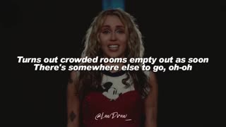 Miley Cyrus - Used To Be Young (Lyrics)