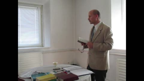 Brother in Christ-David G. is teaching a Bible study in Russian in Ukraine-June 2015