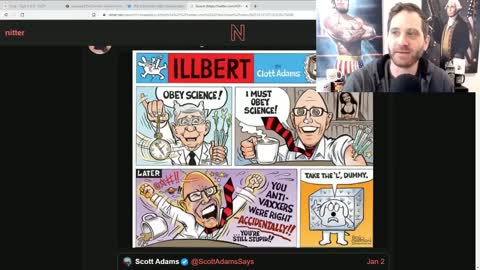 SCOTT ADAMS THREATENS TO SUE CARTOONIST POINTING OUT HE WAS PRO VAX