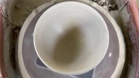 Wheel thrown bowl