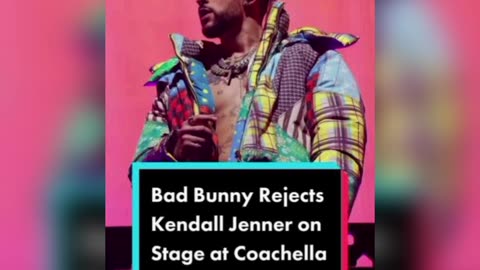 Kendellromance with bad bunny at coachella