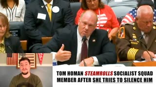 240202 Tom Homan REFUSES to take any CRAP from hysterical dem who tries to silence him.mp4