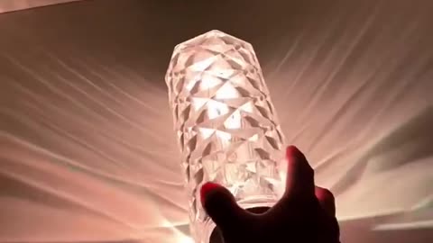 💎 Rose Crystal Lamp 💎 Aesthetic Crystal lamp / Bedside night light