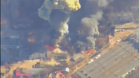 Ukrainian artillery hidden in the Chernihiv industrial zone was burned down