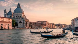 Venice City in Italy Canal Ambience.