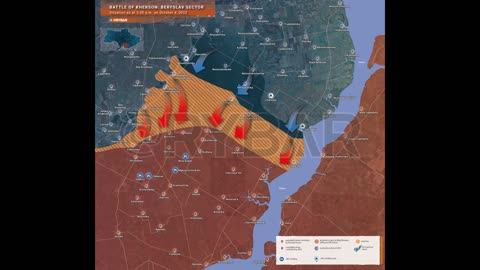 Battle for #Kherson: Situation in the #Andreevka and #Berislav Sections at 15:00 on 4 Oct 2022