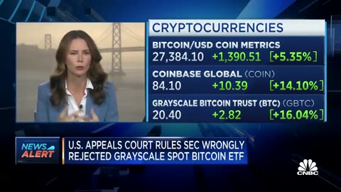 U.S. court rules in favor of Grayscale over SEC, opening door for first spot Bitcoin ETF