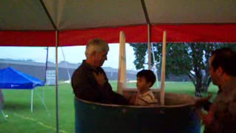 David Baptizes His Son Daniel, ca 2007