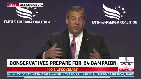FULL SPEECH: Chris Christie Faith and Freedom Coalition: Road to Majority Conference 6/23/23