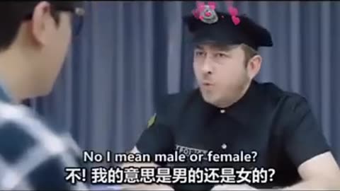 police man asking to Japanese man question #funny video😂😂 #memes