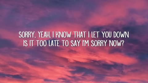 Justin Bieber - Sorry (Lyrics Video)