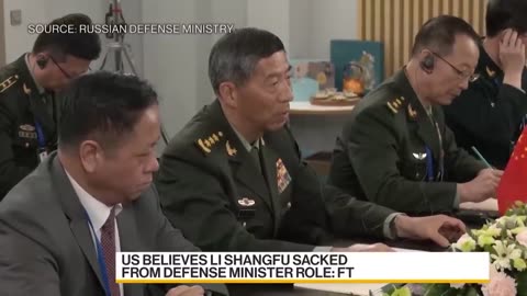 US Believes Chinese Defense Minister Under Inquiry FT Reports_