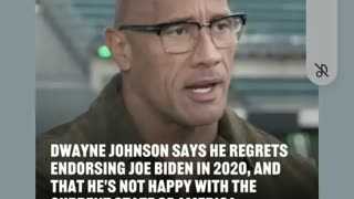 The rock regrets endorsed back in 2020 4/8/24