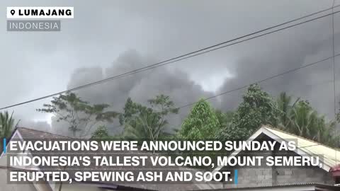 Eruption of Indonesia volcano prompts evacuations