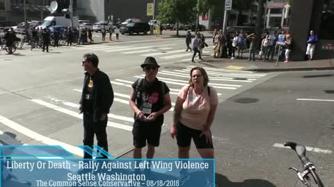 I Call "Words Hurt" Howlers Out At Seattle Rally Against Left Wing Violence