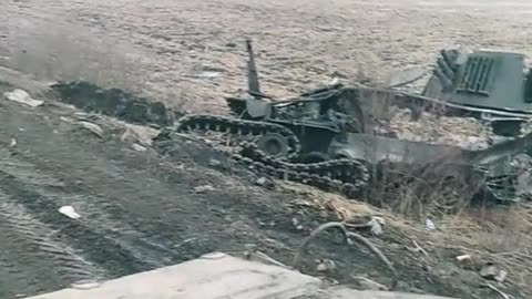 Destroyed American M109 Self Propelled Gun in Ukraine