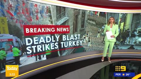 Turkey explosion leaves six dead in Istanbul | 9 News Australia