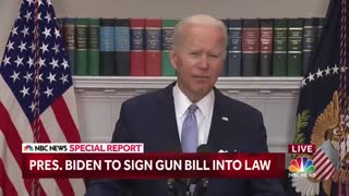 President Biden Signs Landmark Gun Legislation Into Law : 'Lives Will Be Saved'