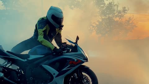 Bike Burnout #vancouver #suzuki #Canada #Sport #Bike