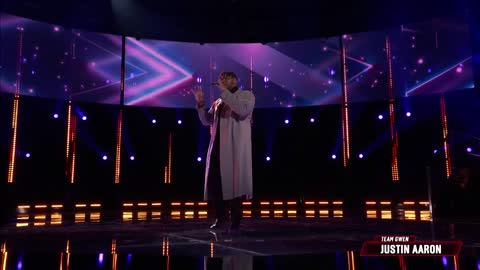 Justin Aaron's Last Chance Performance of Travis Greene's 'Made a Way' - NBC's The Voice 2022