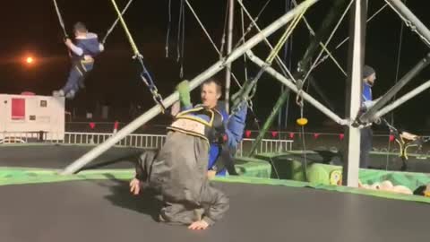 Attempted Backflip Fail at Carnival