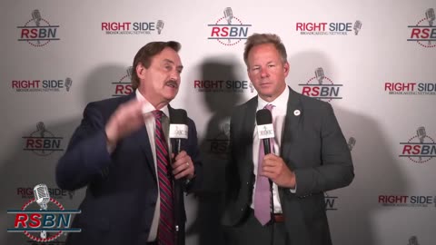 FULL INTERVIEW: Mike Lindell at Turning Point Action Conference - Day Two - 7/16/23