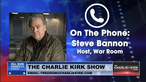 Steve Bannon joins Charlie Kirk to weigh in on Tucker Carlson's exit from Fox News