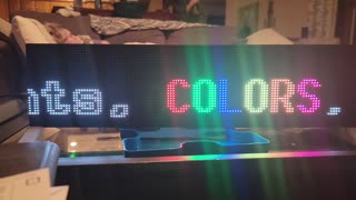 RGB LED Matrix Scroller