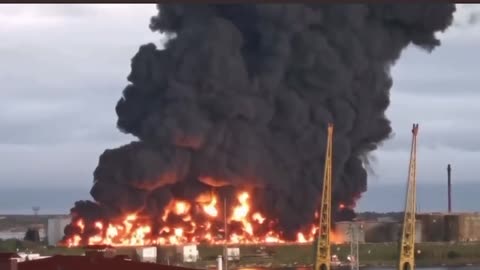 drone attack on oil depot in Sevastopol, Crimea