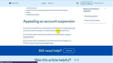 Pinterest account suspended How To Appeal For Re-Active Pinterest Account