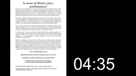 Conferenza Stampa 18 ottobre 2023 h11:00 - CLPT - No Green Pass e Oltre - Stefano Puzzer