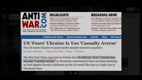 Predictably, The Ukraine War Went Badly -- U.S. Officials (Also Predictably) Are Blaming Ukraine