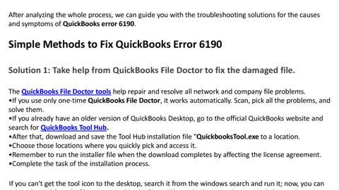 How to Troubleshoot QuickBooks Error 6190, 816?