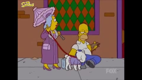 Homer Gets Free Money | The Simpsons
