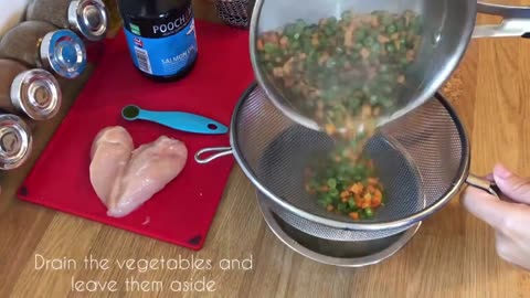 #Homemade dog food recipe_# Kumo's chicken & vegetable broth#