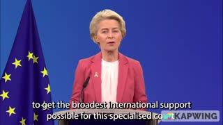 Head of the European Commission Ursula von der Leyen, said . . .