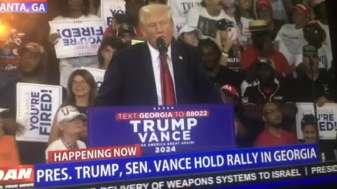 President Trump, Senator Vance hold rally in Georgia p 01