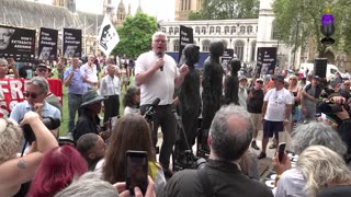 'Anything to Say' and the rally for Julian Assange - Parliament Square, London