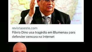 Flávio Dino usa da tragédia em blumenau para defender censura