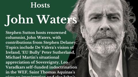 WeThePeople.ie Hosts John Waters