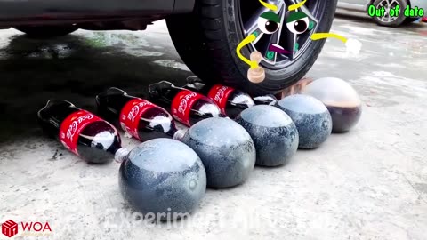 Crushing Crunchy & Soft Things by Car _ Experiment Car vs Nails, Coca Cola _Woa Doodles Funny Videos