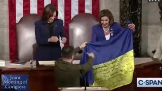 Zelensky KISSES Pelosi In CRINGEWORTHY Moment Following His Address To Congress