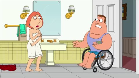 Joe Sees Lois In The Bathroom