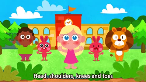 Head Shoulders Knees and Toes | Korean & EnglishㅣWekiz Songs for Children