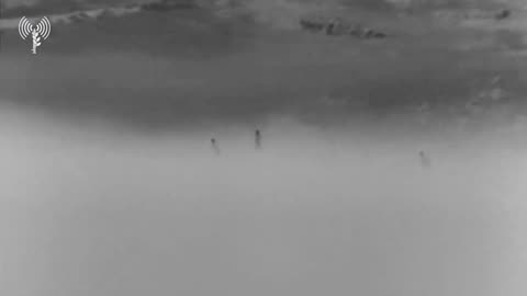 The IDF releases footage showing an airstrike this morning against a Hamas cell