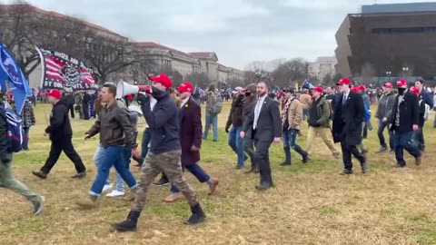 Nick Fuentes Supporters Marching In Washington D.C. On January 6