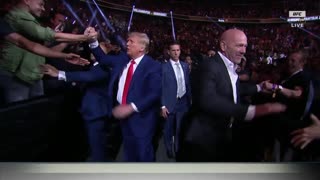 TRUMP TAKES UFC! The Don Makes Electric Entrance, Crowd Goes Nuts