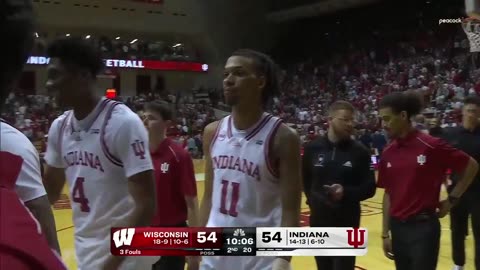 Wisconsin and Indiana are currently under delay in Bloomington as they evacuate Assembly Hall