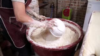 Korean Street Food - Amazing Skills of Korean Twisted doughnut Master